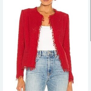 IRO Shavani Jacket in Red Size 42